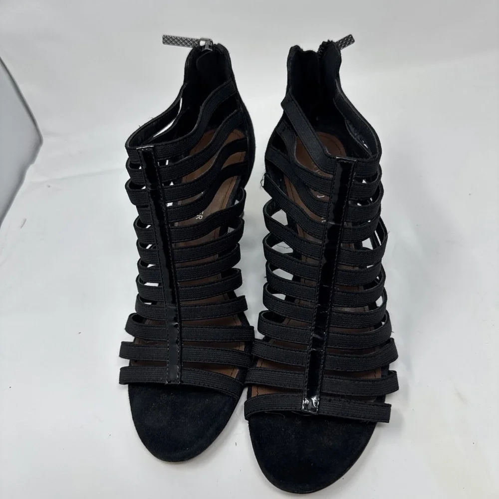 donald j pliner womens Cage Strap‎ Snake Wedges Size 8.5